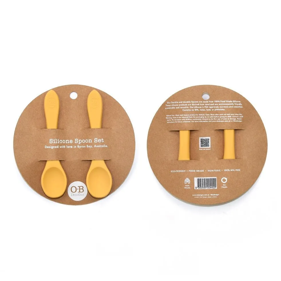 2pk Silicone Baby Spoons | 6 Colors