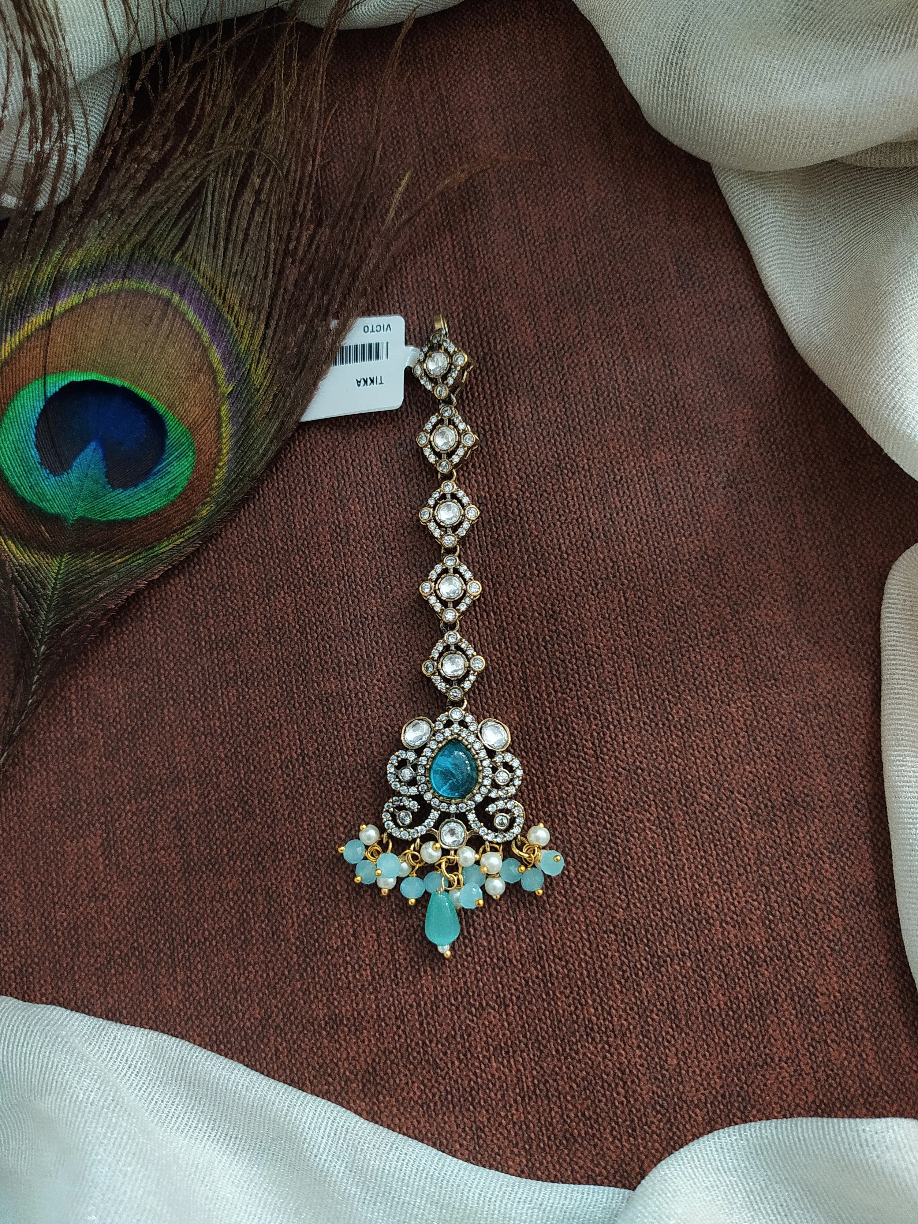 A Timeless Symphony Of Beautiful Victorian Diamond Polki Kundan Tikka Collection
