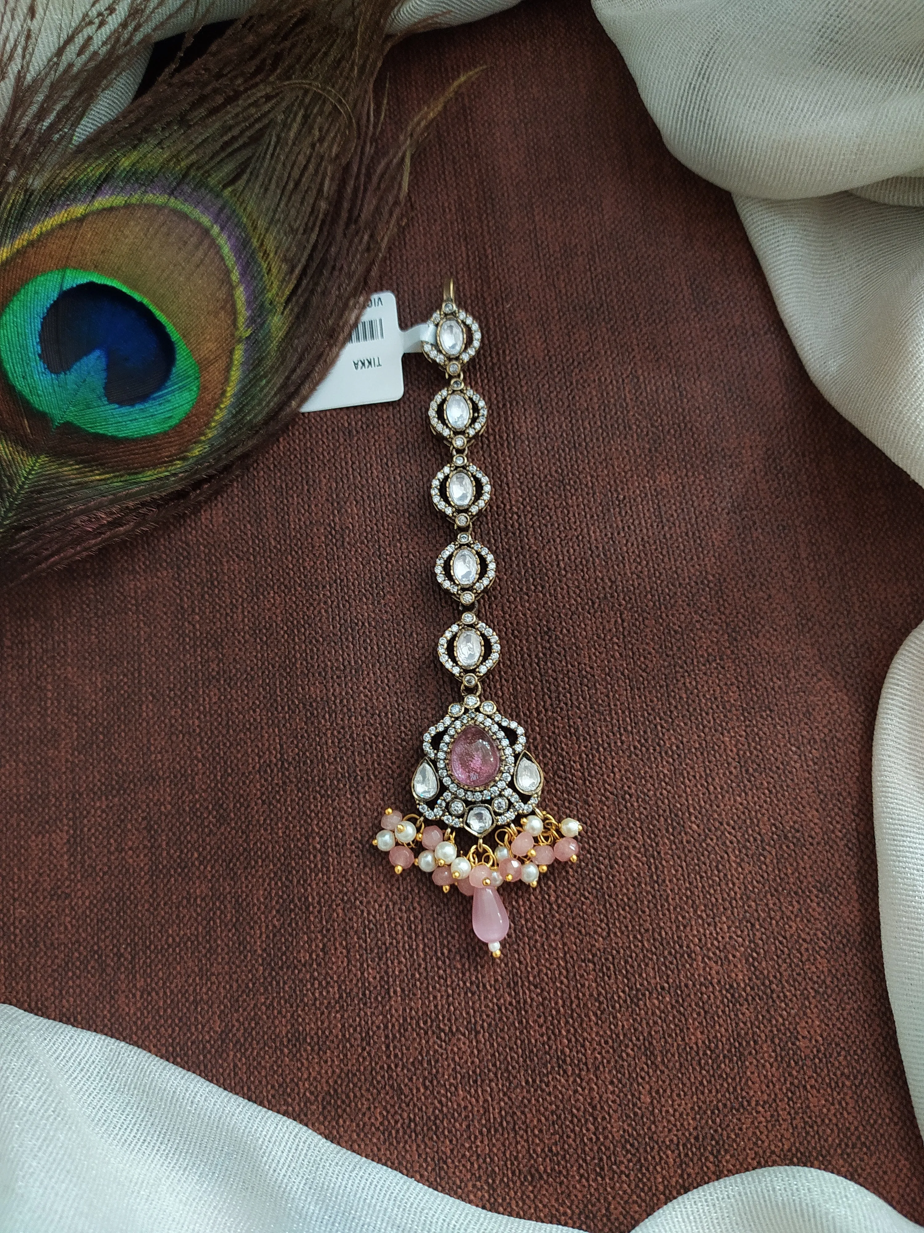 A Timeless Symphony Of Beautiful Victorian Diamond Polki Kundan Tikka Collection