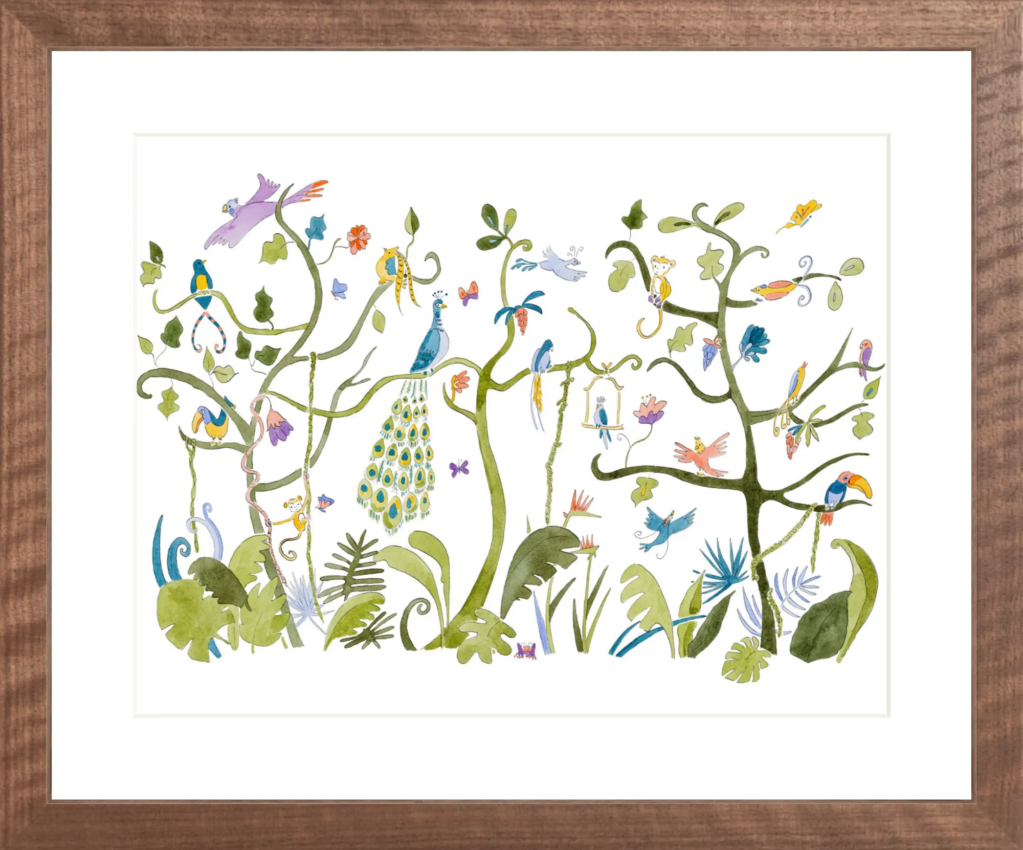 Art Print - Tropical Chinoiserie - Framed