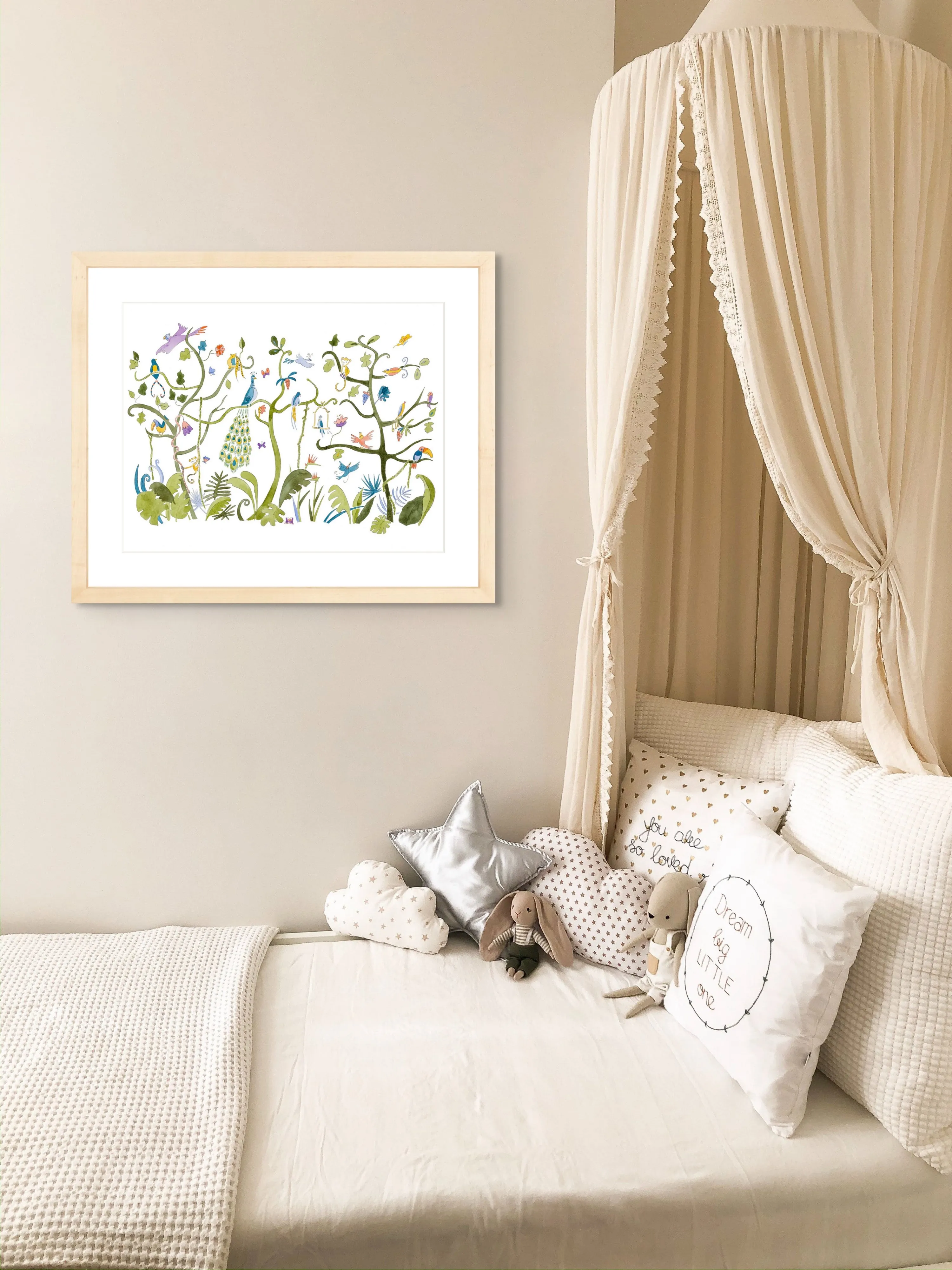 Art Print - Tropical Chinoiserie - Unframed
