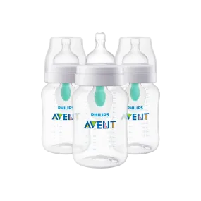AVENT Anti-colic Baby Bottle with AirFree Vent - 9oz (3-Pack)