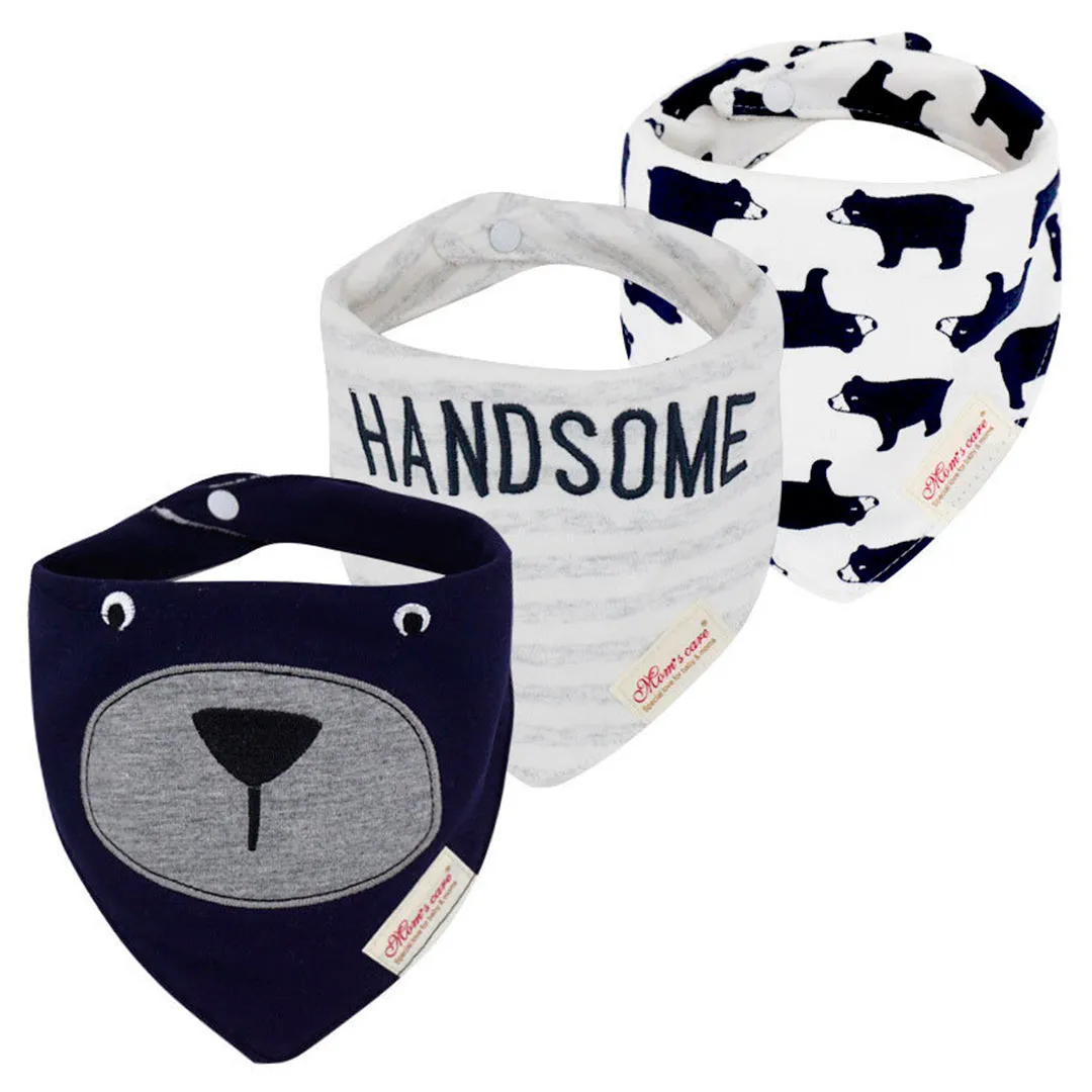 Baby bibs cotton with snap