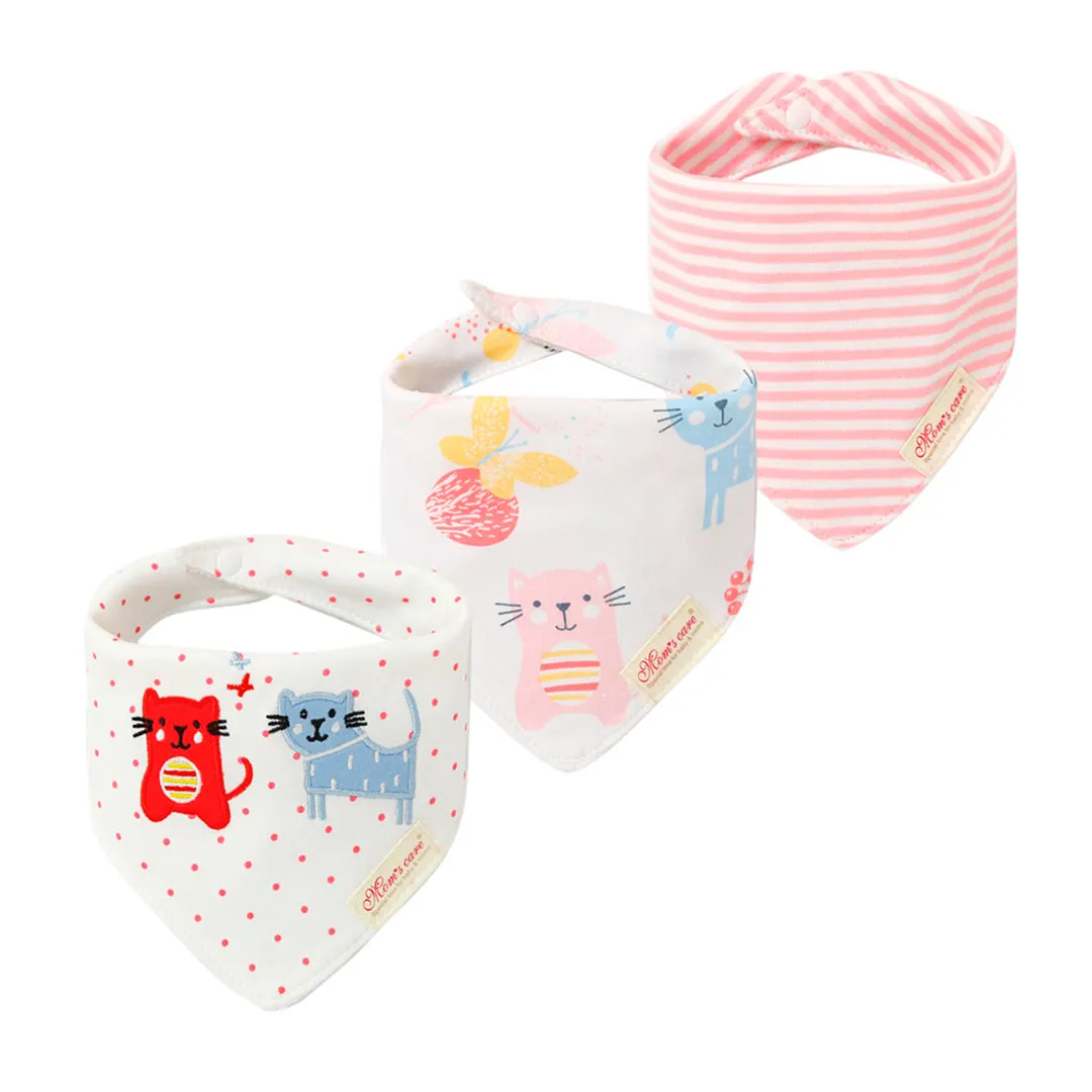 Baby bibs cotton with snap