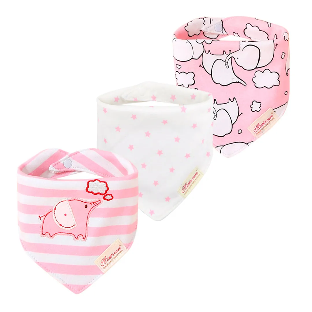 Baby bibs cotton with snap