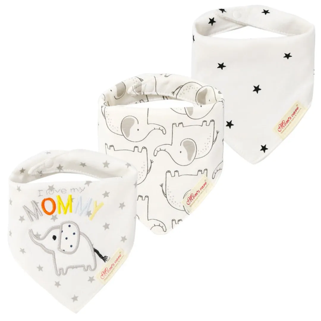 Baby bibs cotton with snap