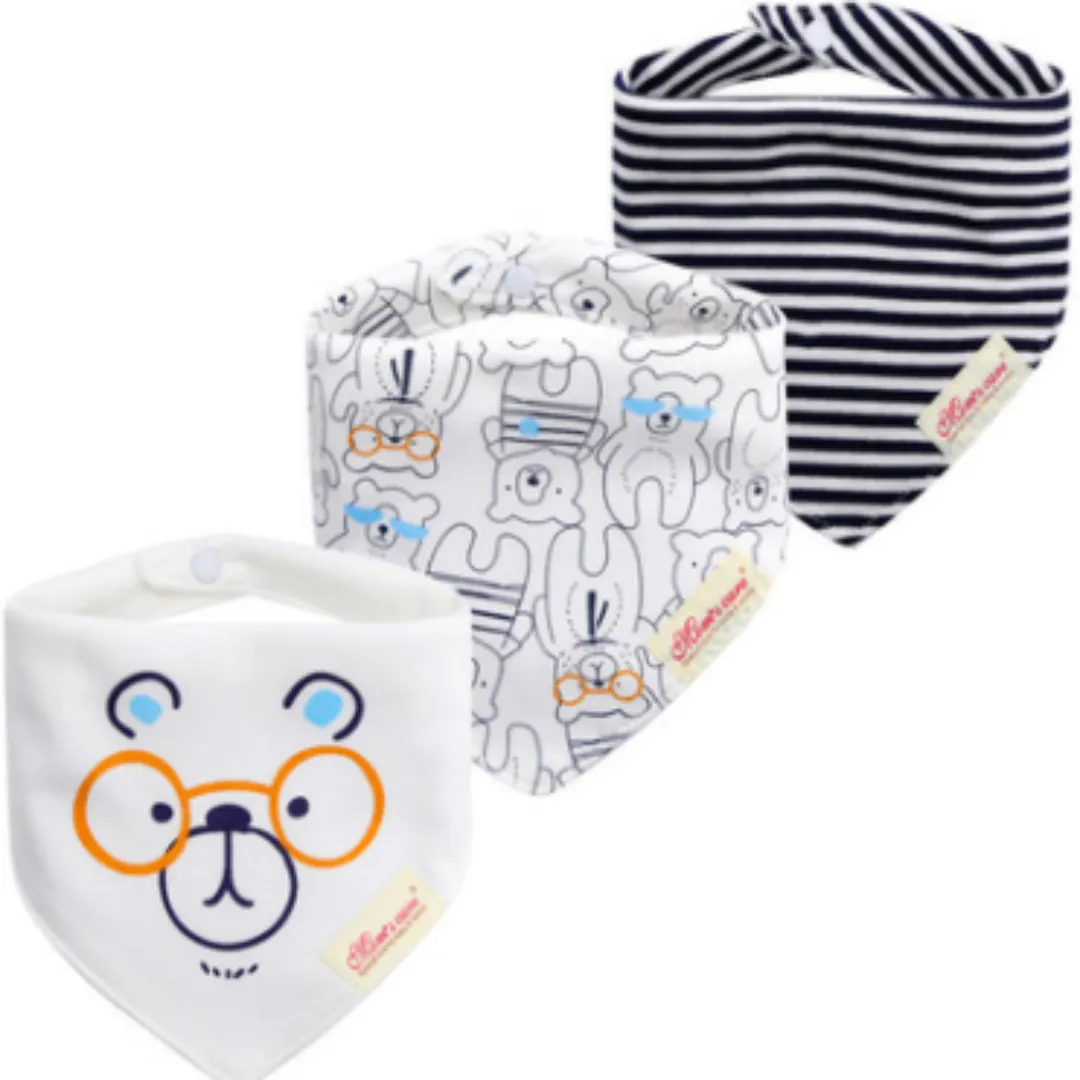 Baby bibs cotton with snap