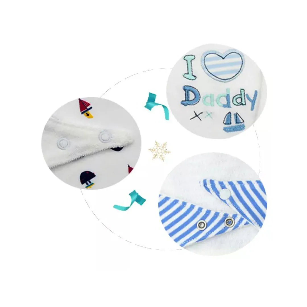 Baby bibs cotton with snap