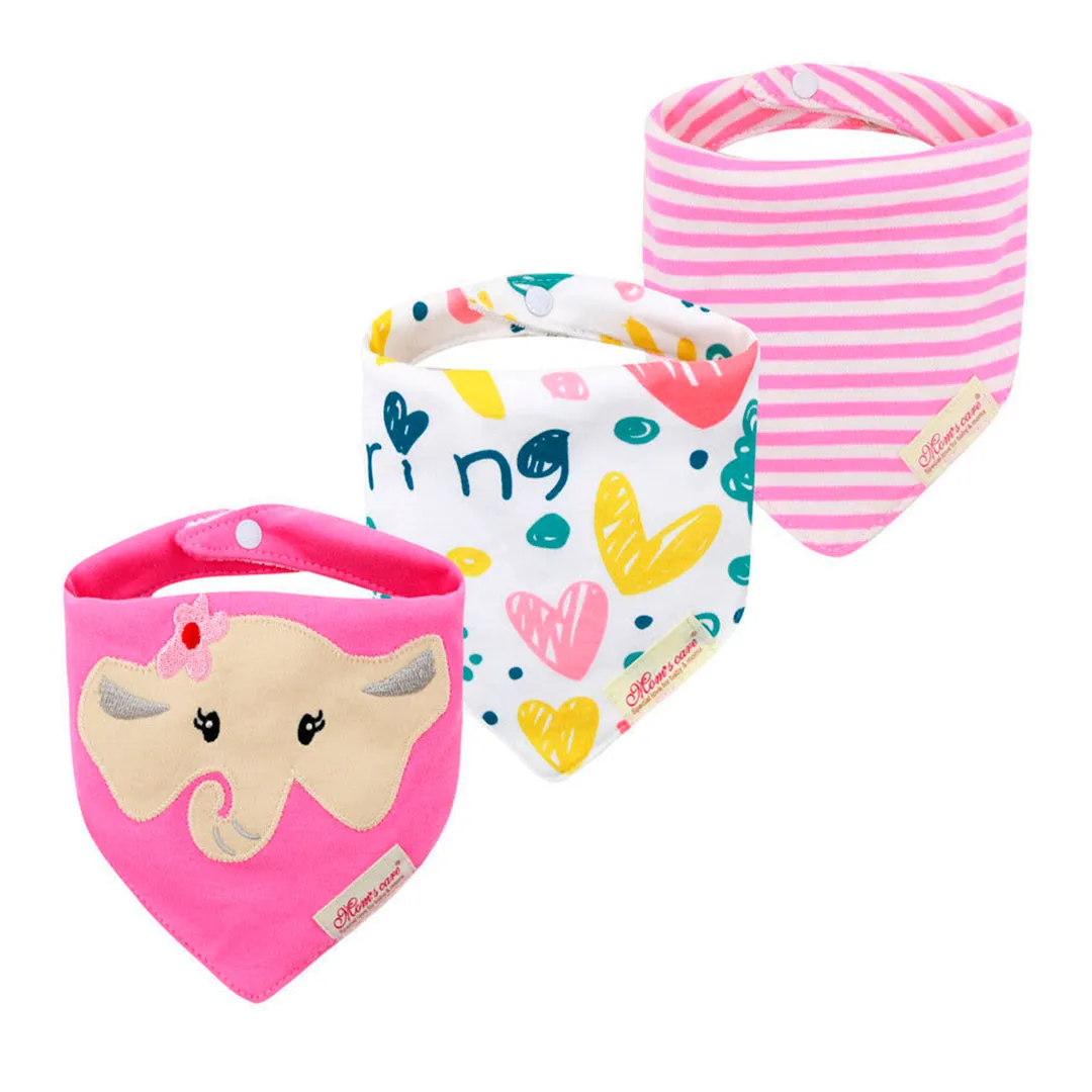 Baby bibs cotton with snap