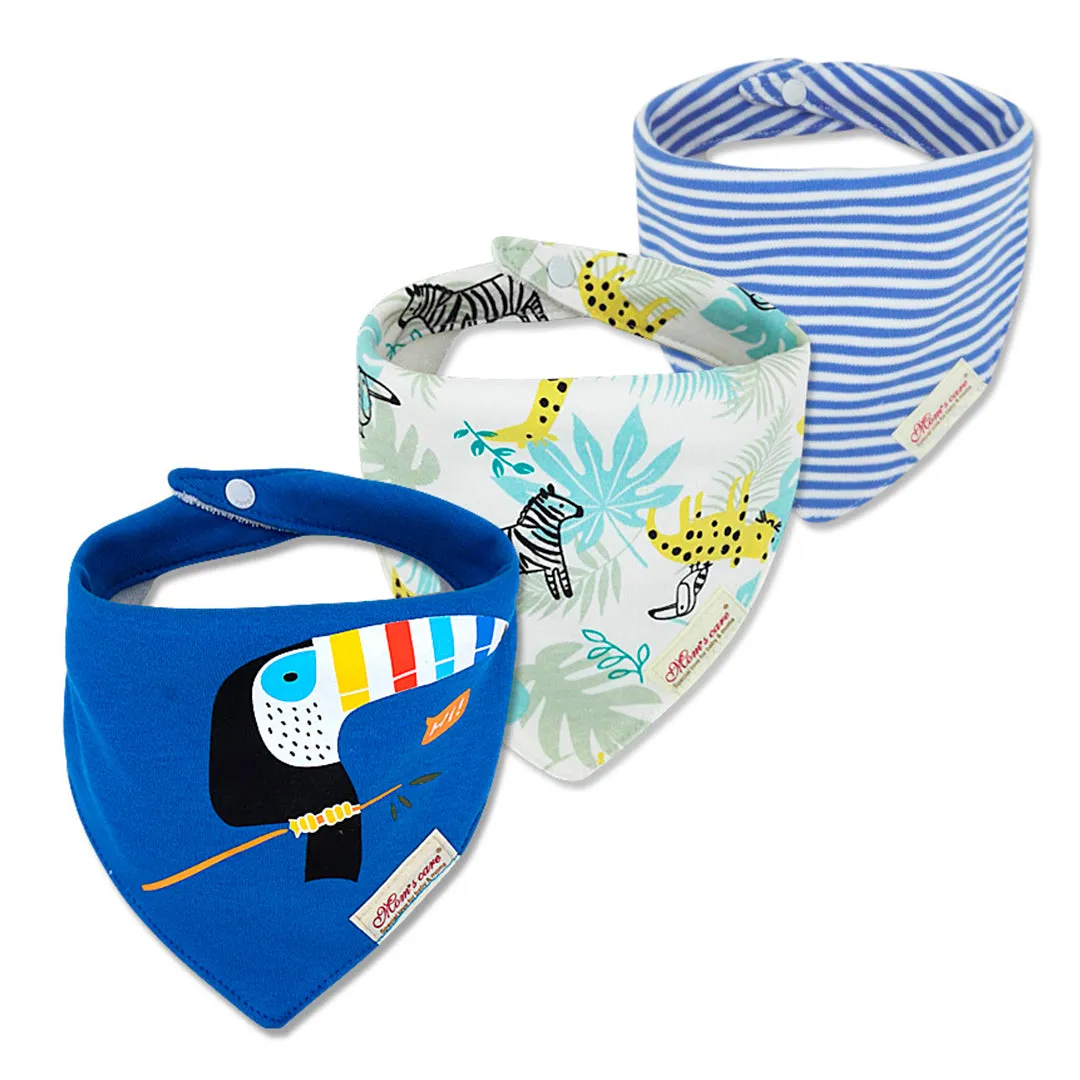 Baby bibs cotton with snap