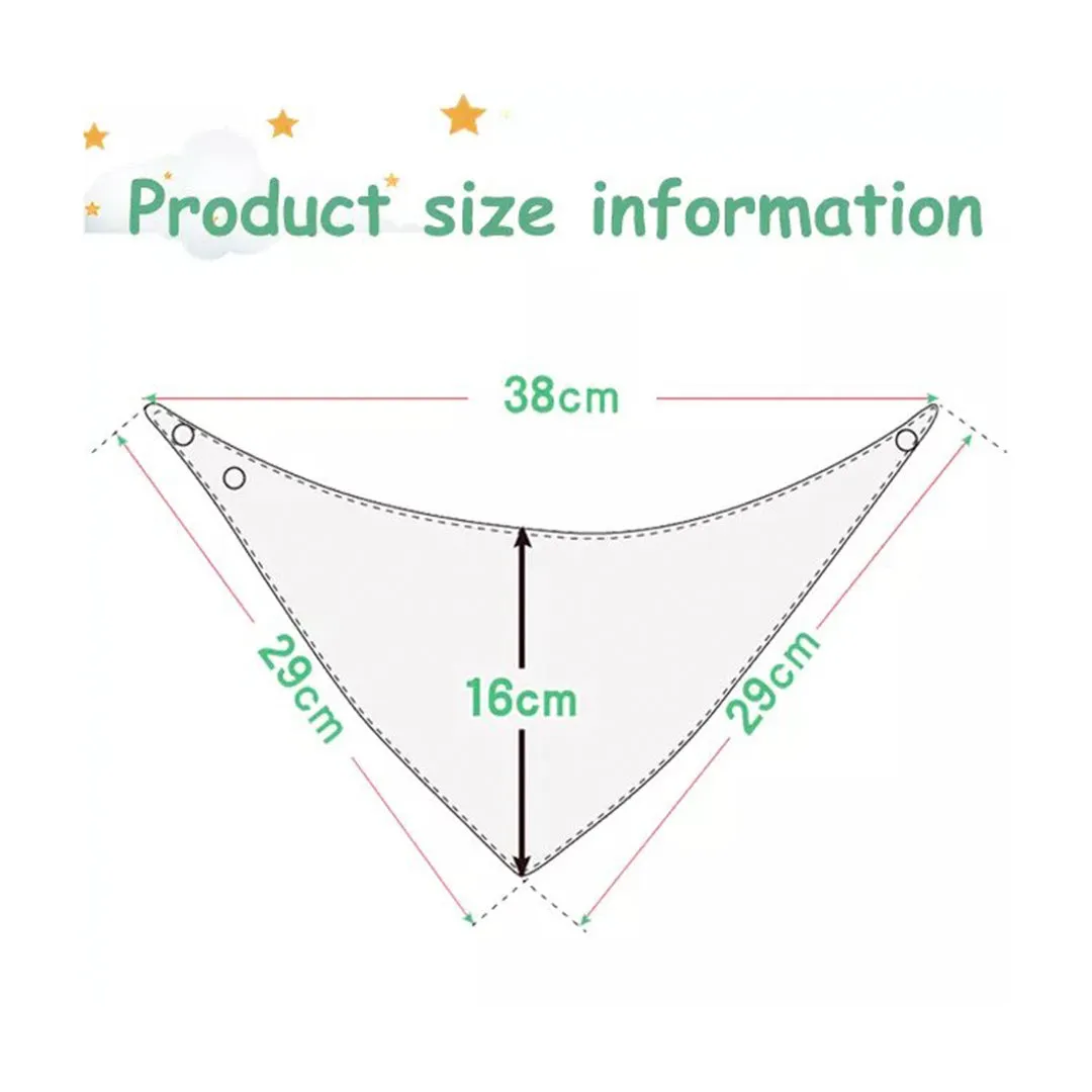 Baby bibs cotton with snap