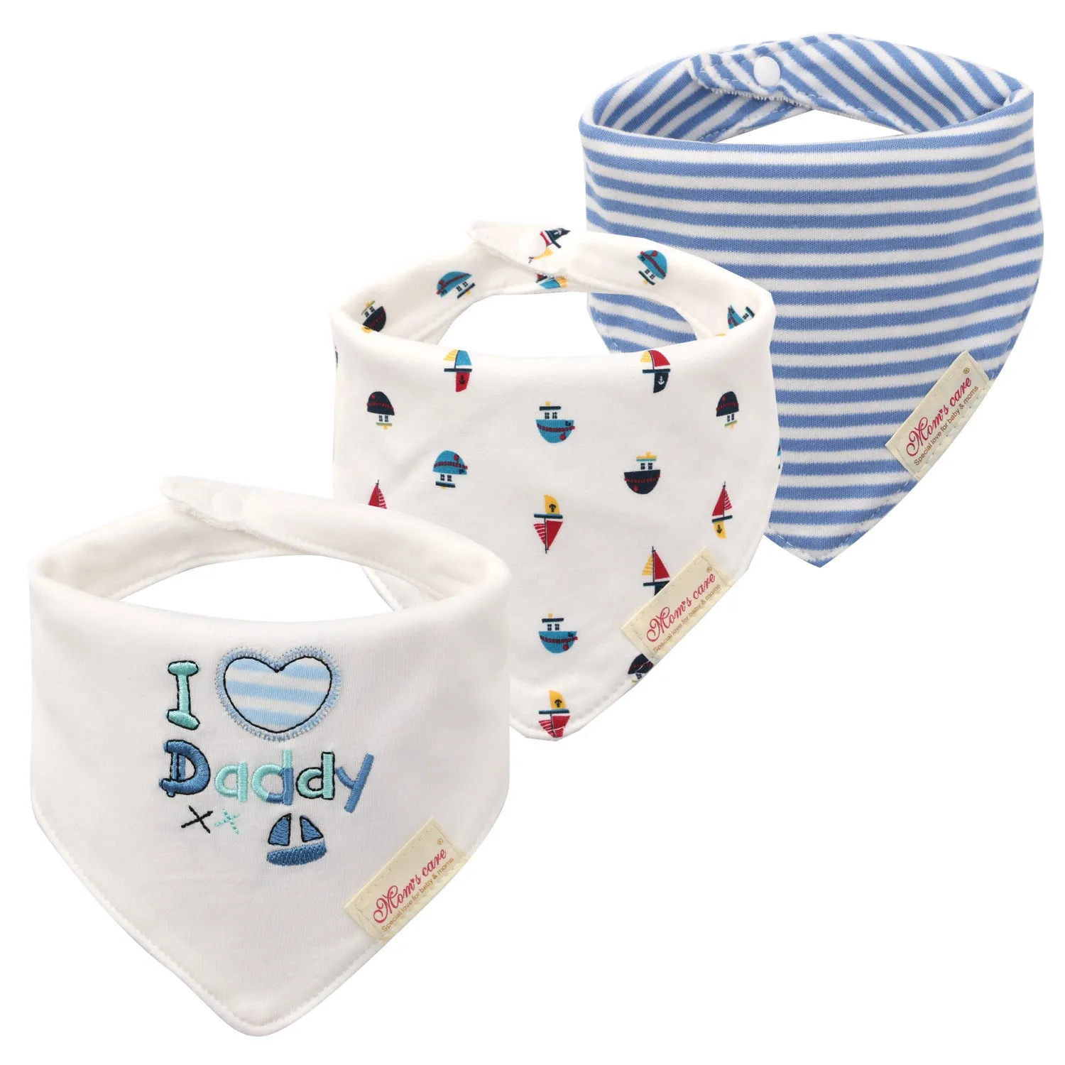 Baby bibs cotton with snap