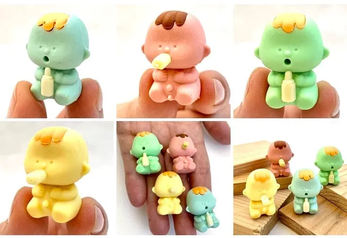 Baby Eraser Iwako (GREEN AND YELLOW ONLY)