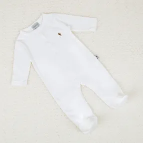 Baby Fawn Babygrow - White