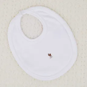 Baby Fawn Bib - White