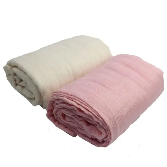 Baby First Baby Muslin Wrap Pink 2Pk