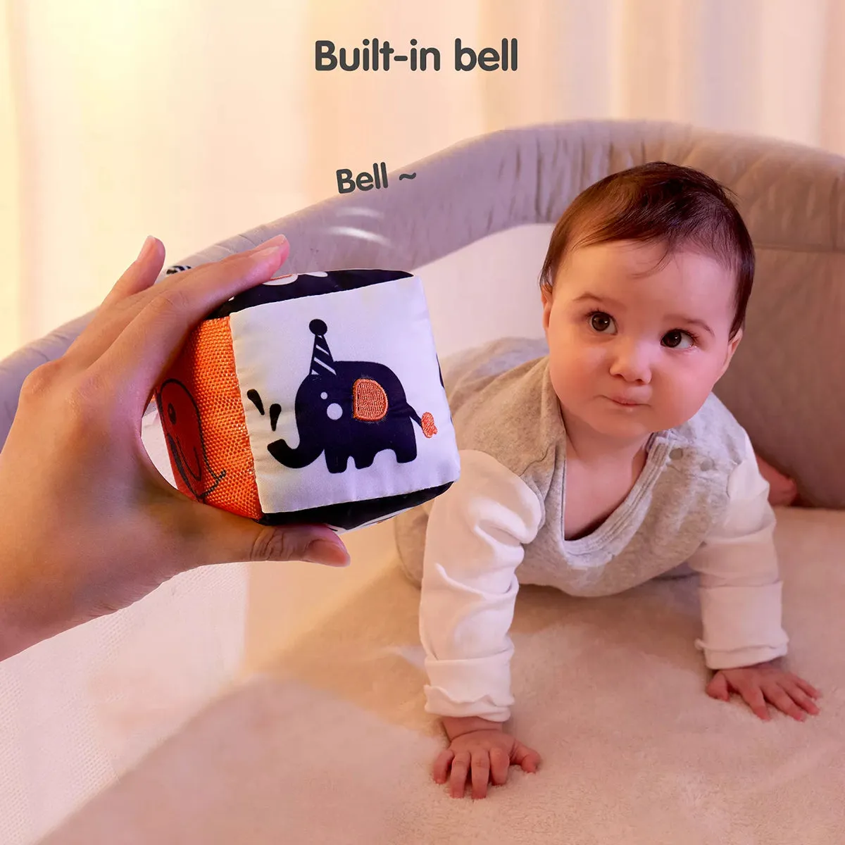 Baby high contrast shapes set toy black and white stroller car seat plush rattle and teething toy for babies infant newborn 0 Month 