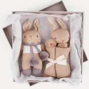 Baby Threads Taupe Bunny Gift Set