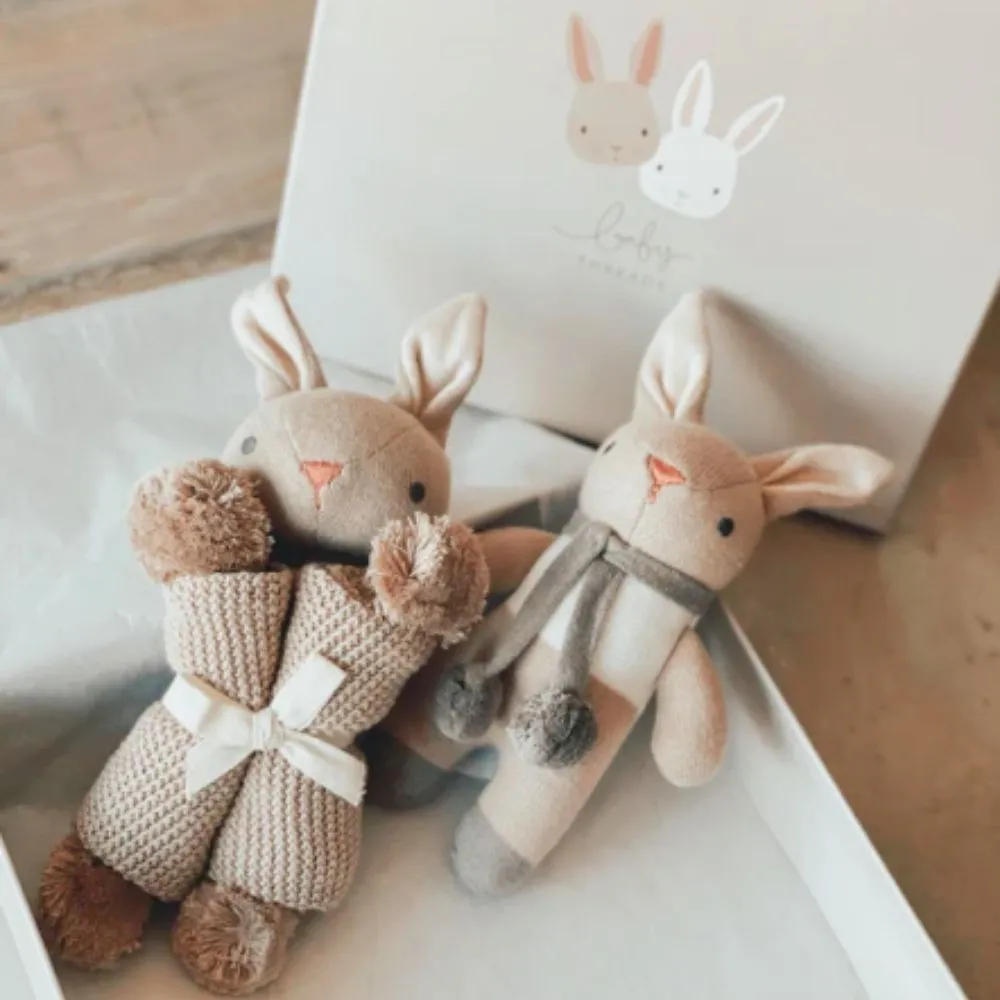 Baby Threads Taupe Bunny Gift Set