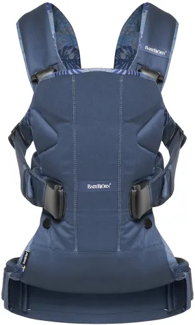 BabyBjorn Baby Carrier One - Midnight Blue/Leaf Print