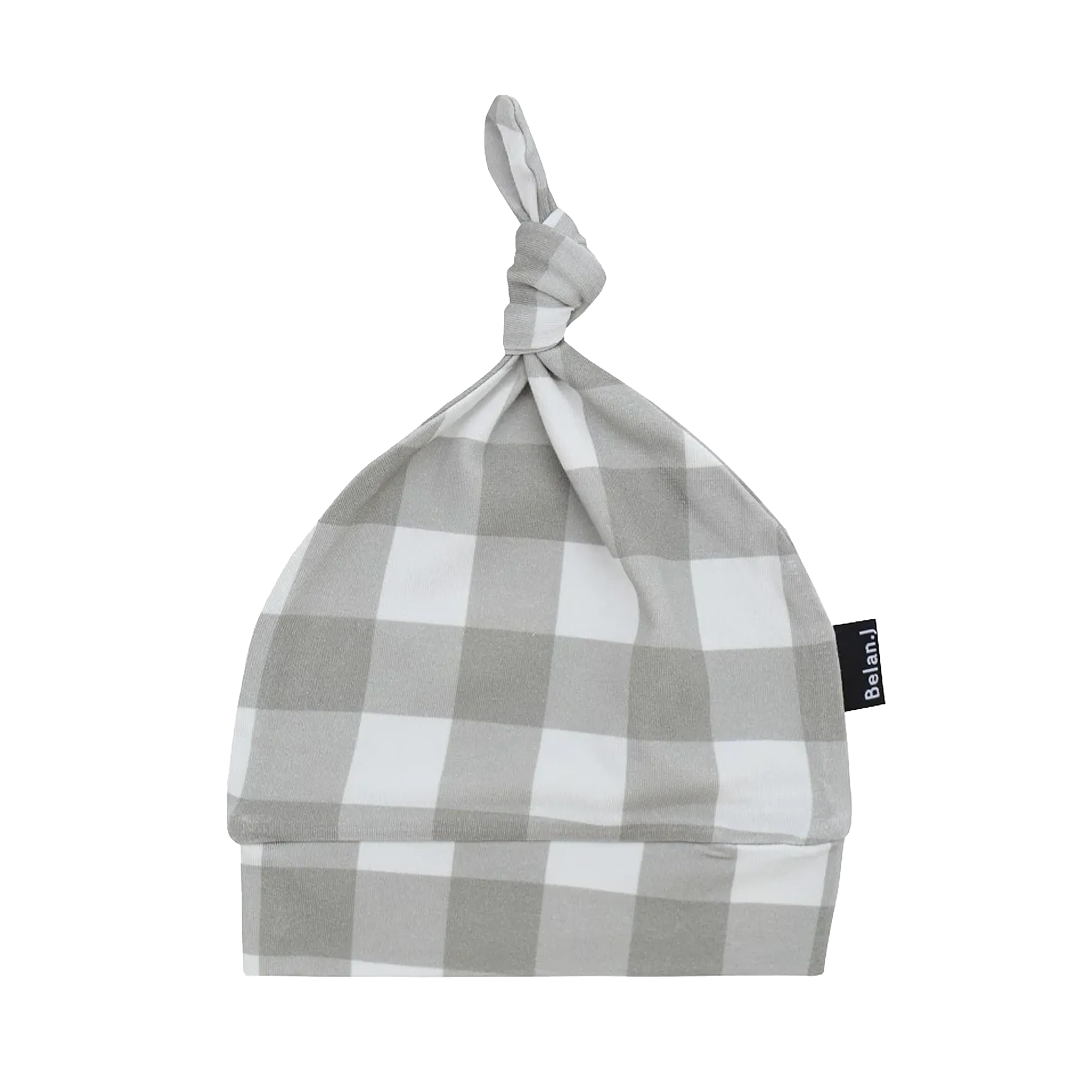 BELAN J Knotted Hat - Sage Plaid