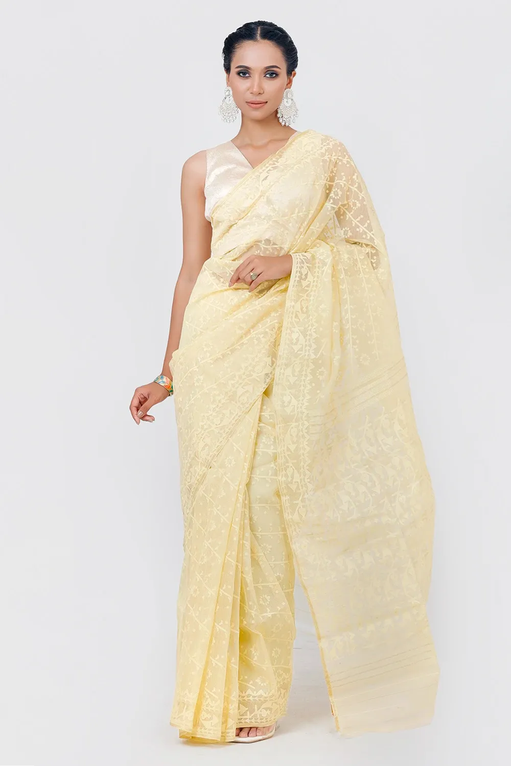 Belwari Jamdani Saree