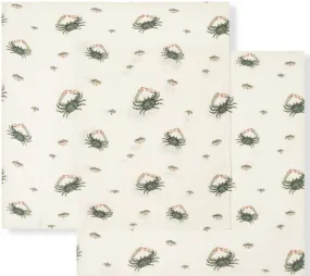 Burp Cloths in Coastal Crab