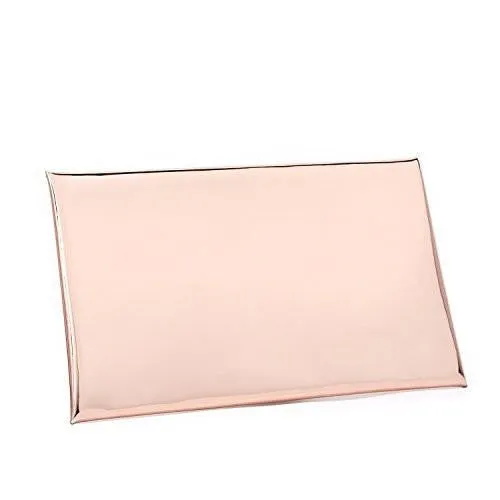 Bysummer Markfran Metallic Envelope Clutch Rose Gold