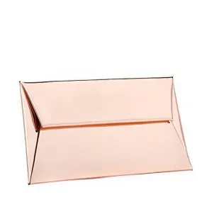 Bysummer Markfran Metallic Envelope Clutch Rose Gold