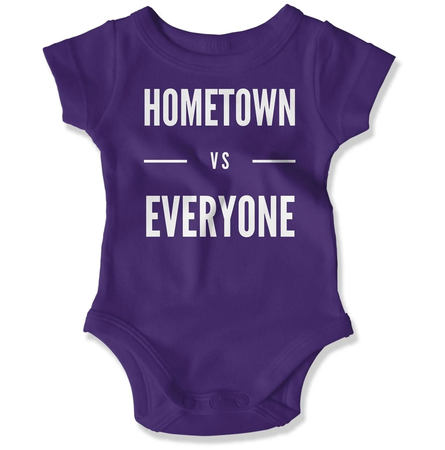 Customizable Hometown vs Everyone Baby Onesie