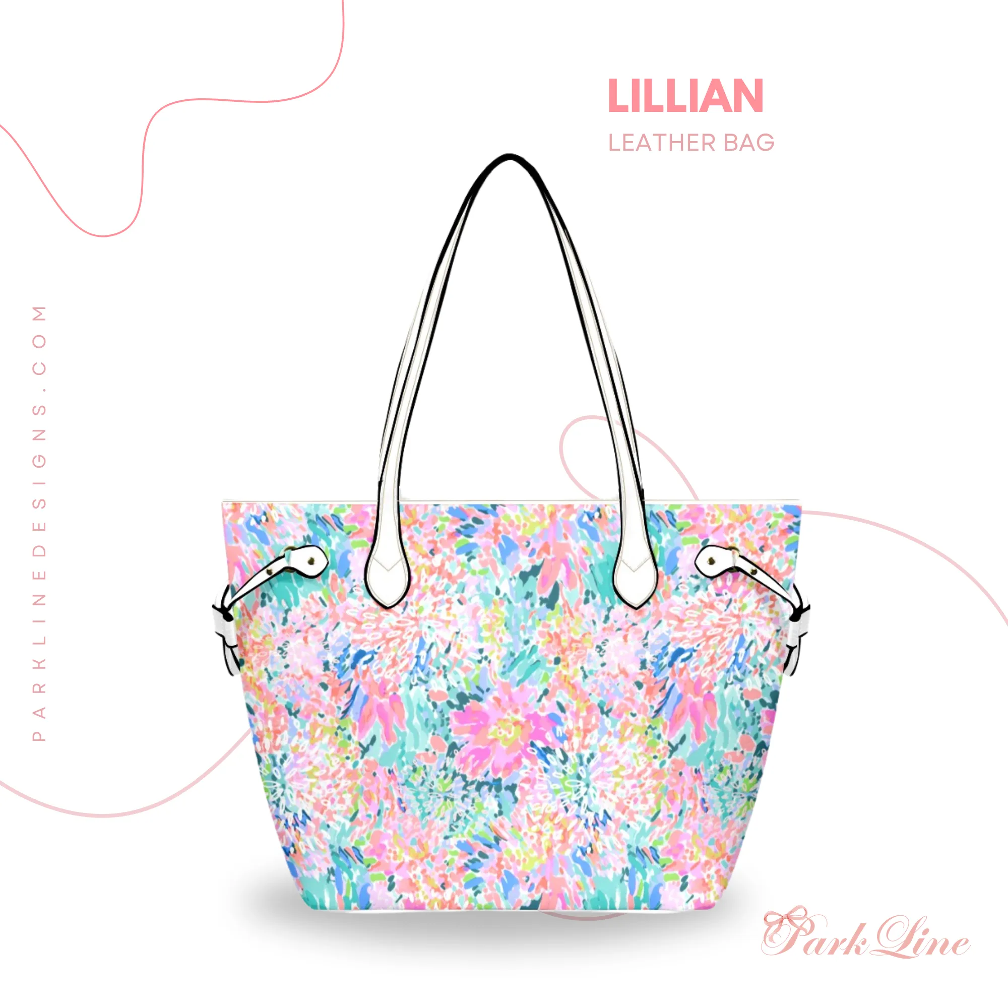 Dusty Rose Floral Leather Bag | Perfect Gift for Her | Elegant & Durable Fashion Tote
