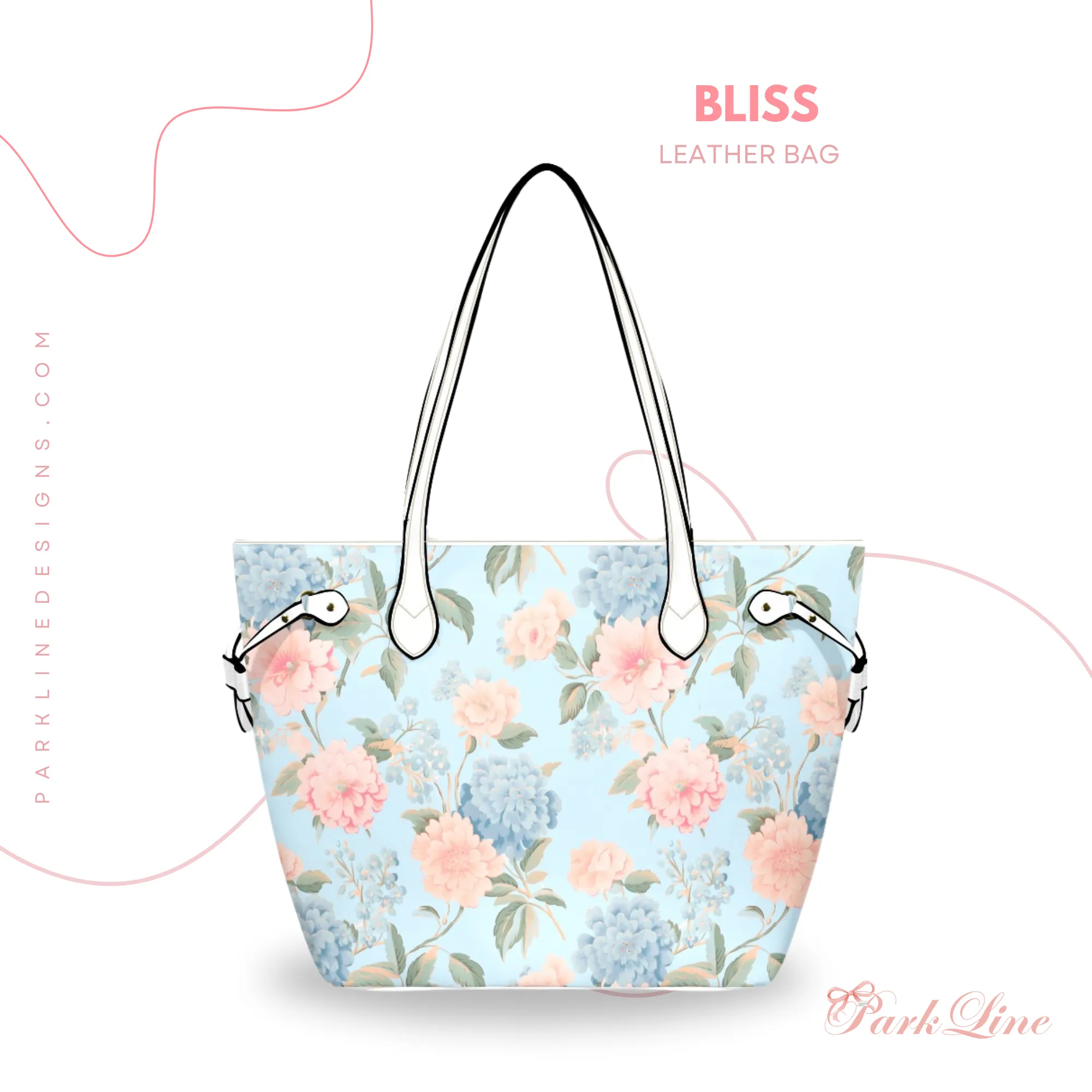 Dusty Rose Floral Leather Bag | Perfect Gift for Her | Elegant & Durable Fashion Tote