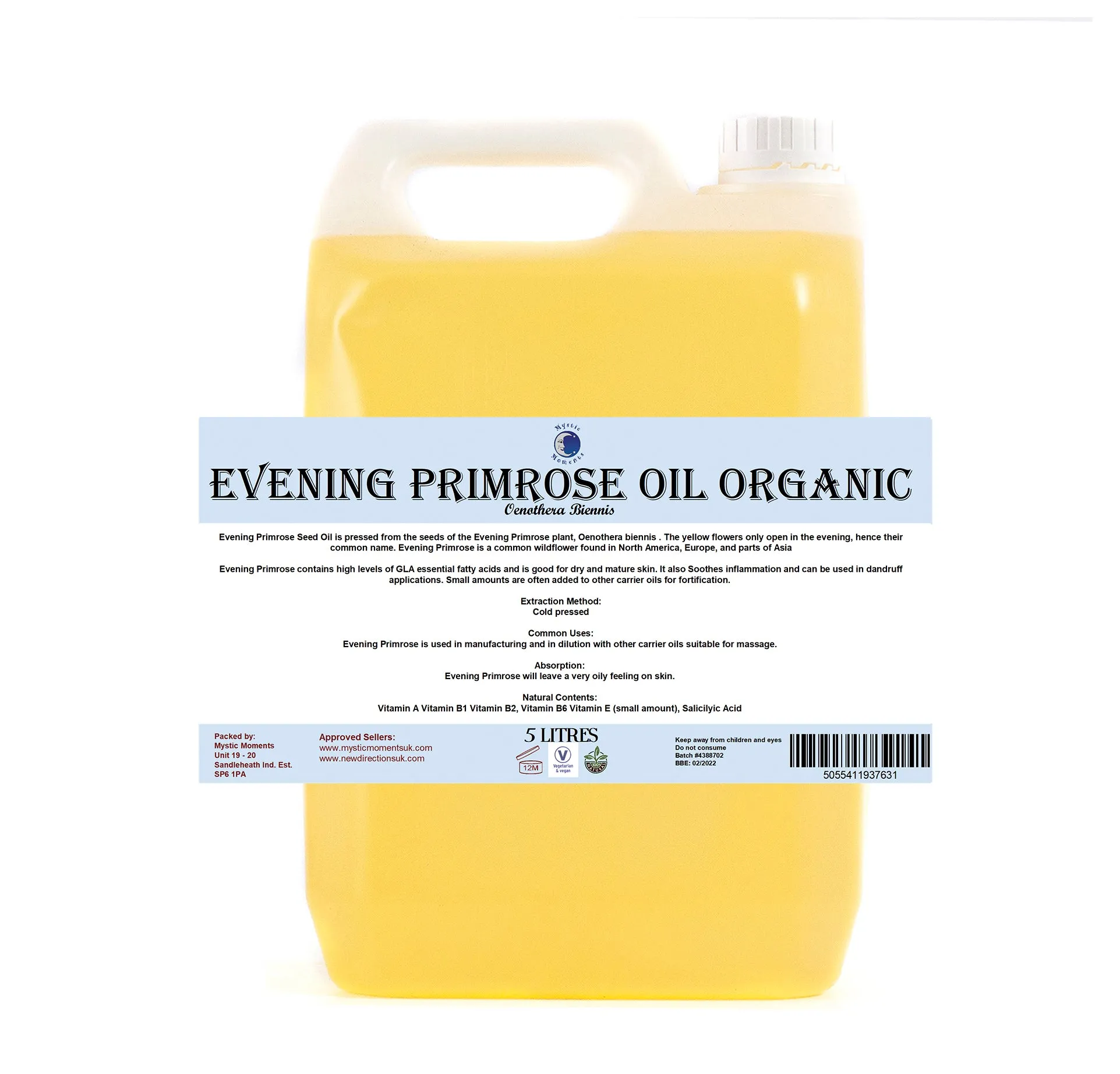 Evening Primrose Virgin Organic Carrier Oil