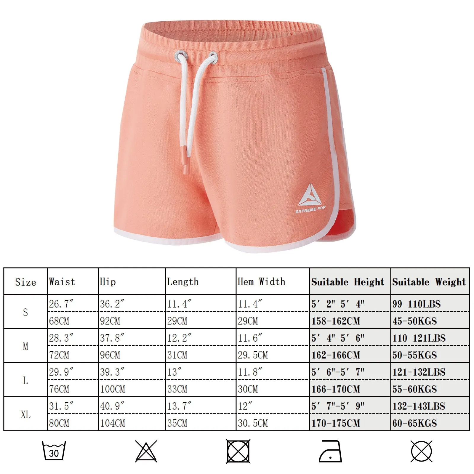 Extreme Pop Women‘s Sport Shorts for Yoga gym Fitness Hot Pants