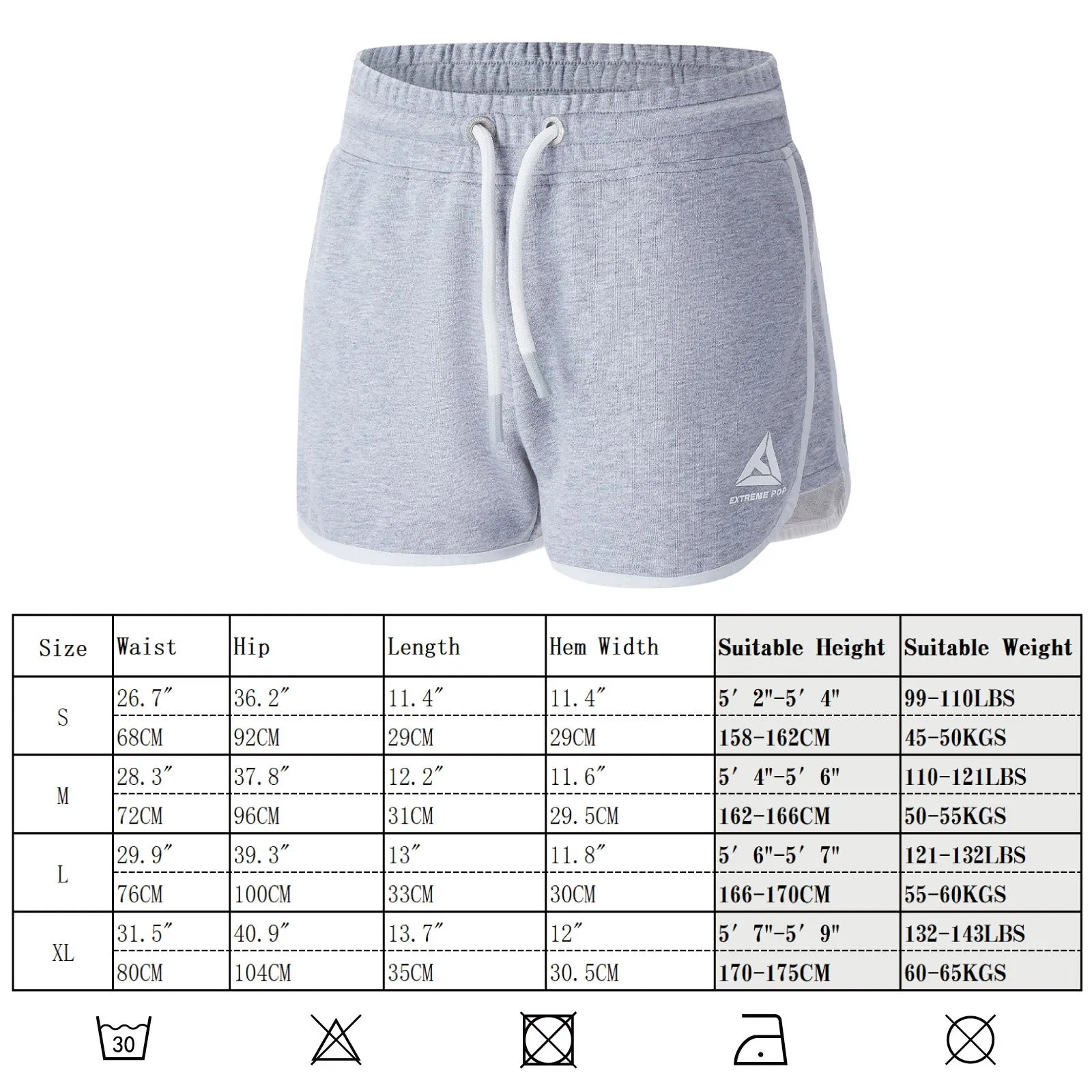 Extreme Pop Women‘s Sport Shorts for Yoga gym Fitness Hot Pants
