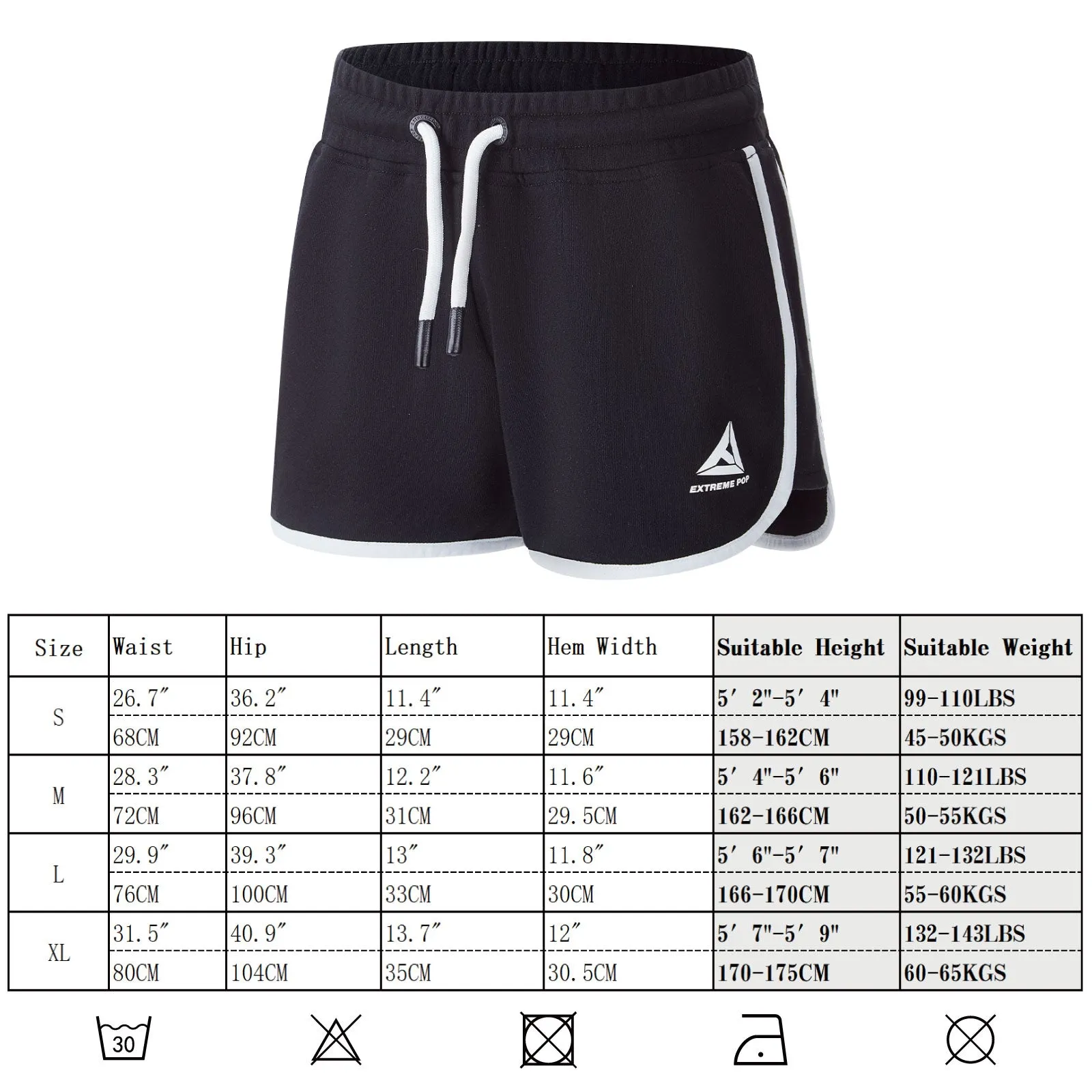 Extreme Pop Women‘s Sport Shorts for Yoga gym Fitness Hot Pants