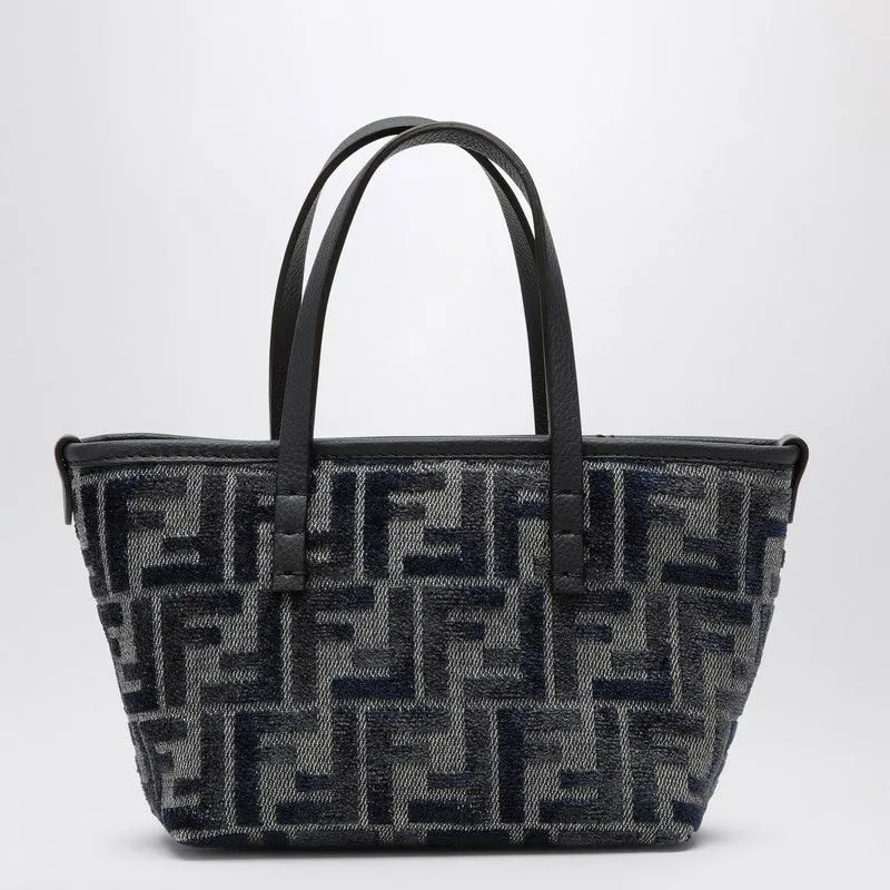 FF CHENILLE MINIBAG ROLL MINI DARK BLUE