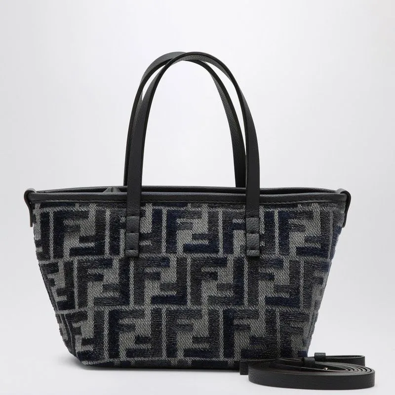 FF CHENILLE MINIBAG ROLL MINI DARK BLUE