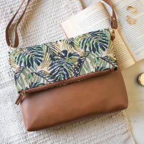 Fold Over Sling Bag - Green Maple (Sample Sale)