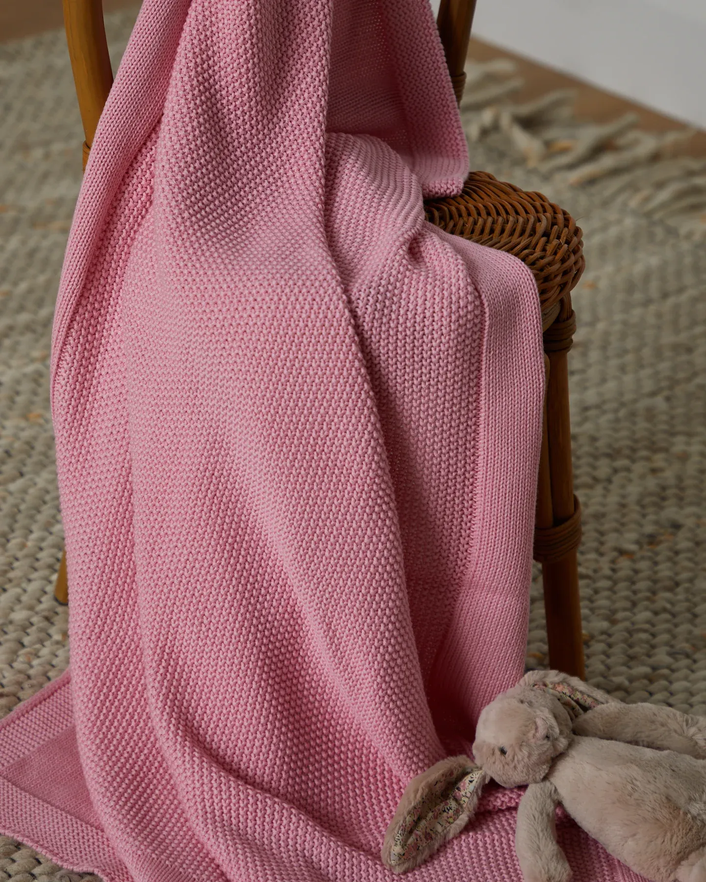 Foxford Cellular Cotton Baby Blanket - Pink