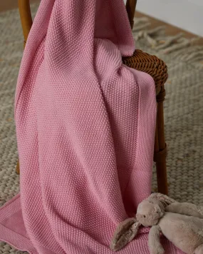 Foxford Cellular Cotton Baby Blanket - Pink