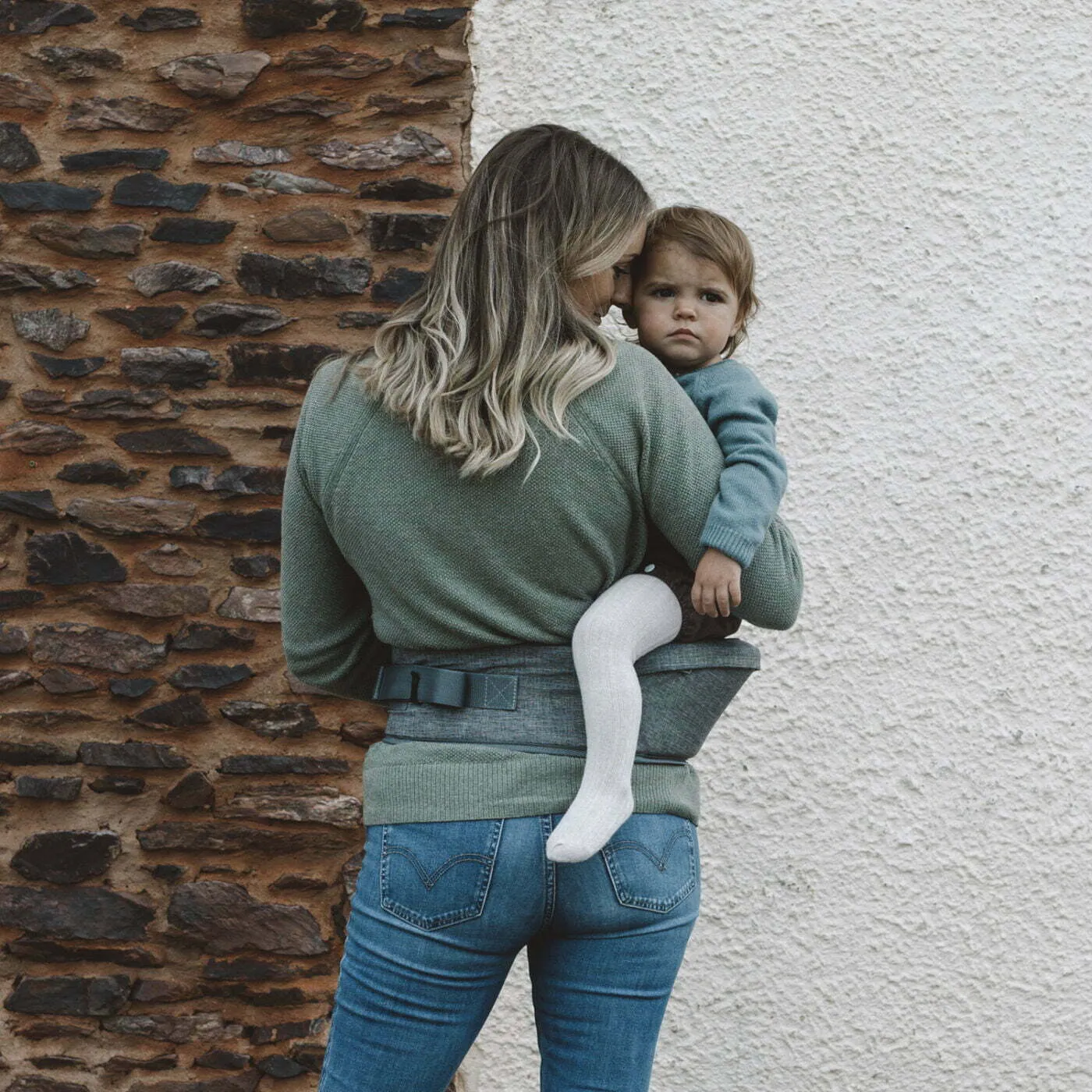 Hippychick Hipseat in Denim Grey