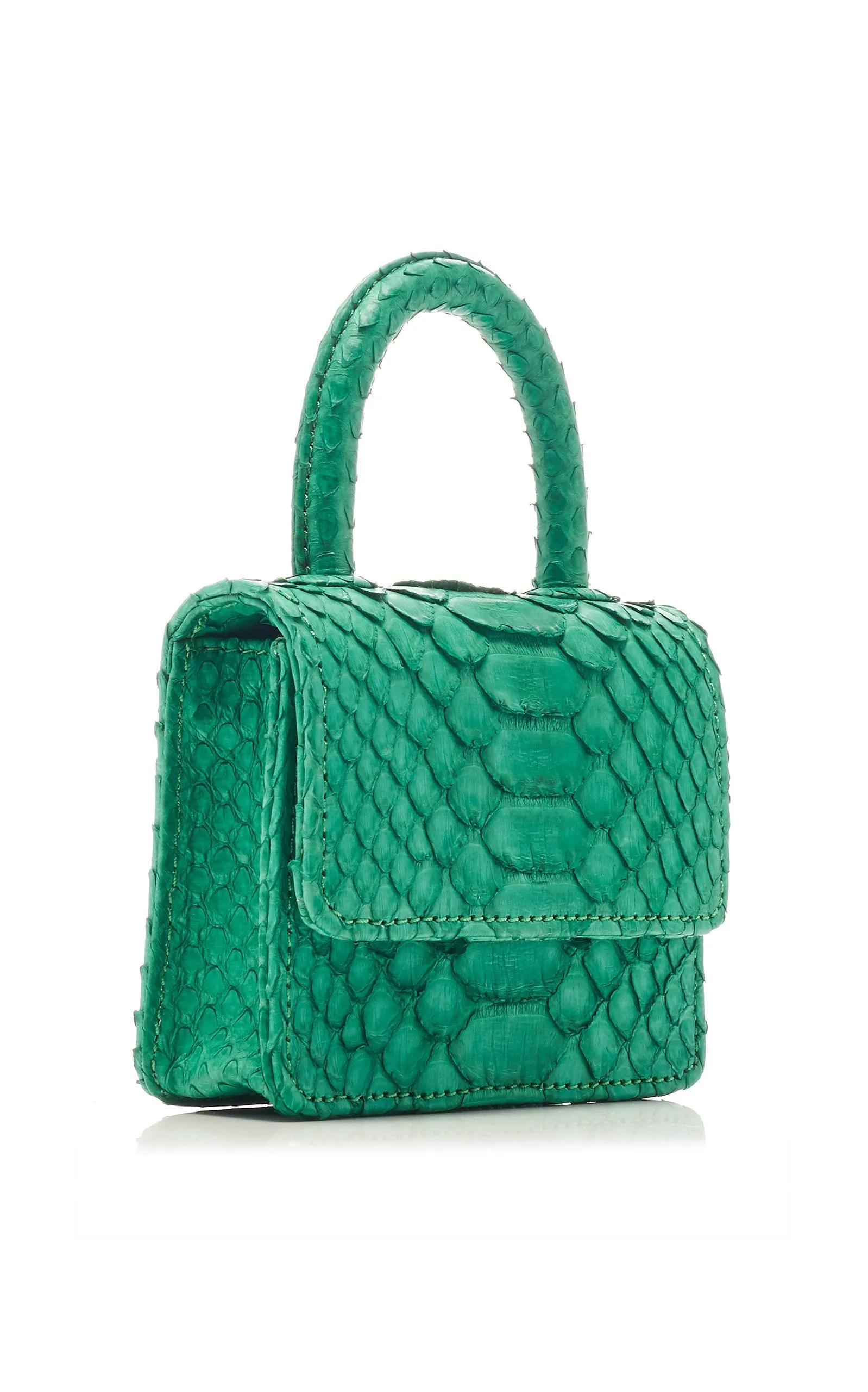 ITSY BITSY MICRO MINI GREEN TOP HANDLE BAG