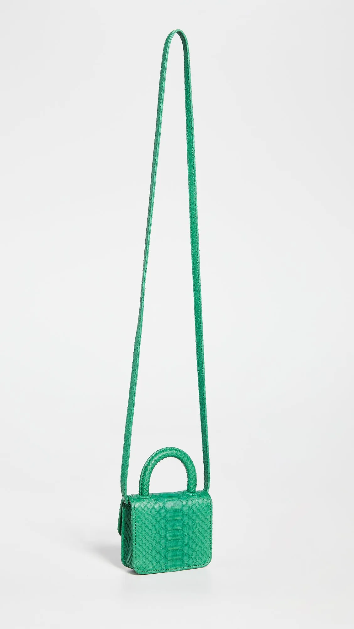 ITSY BITSY MICRO MINI GREEN TOP HANDLE BAG