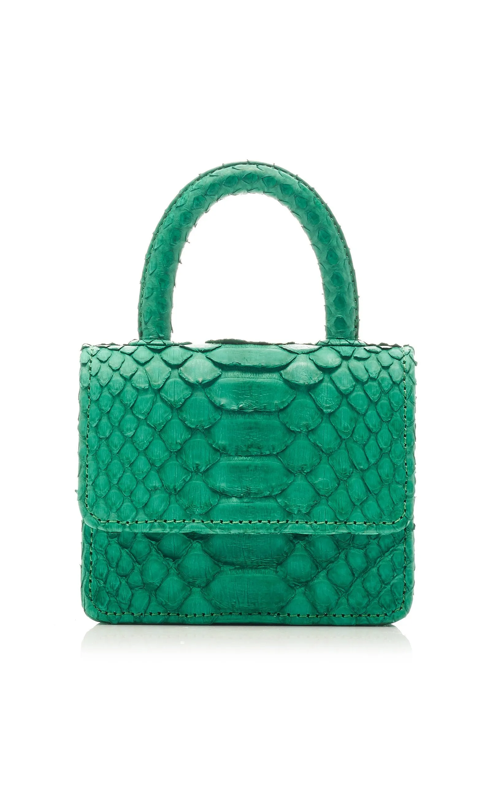 ITSY BITSY MICRO MINI GREEN TOP HANDLE BAG