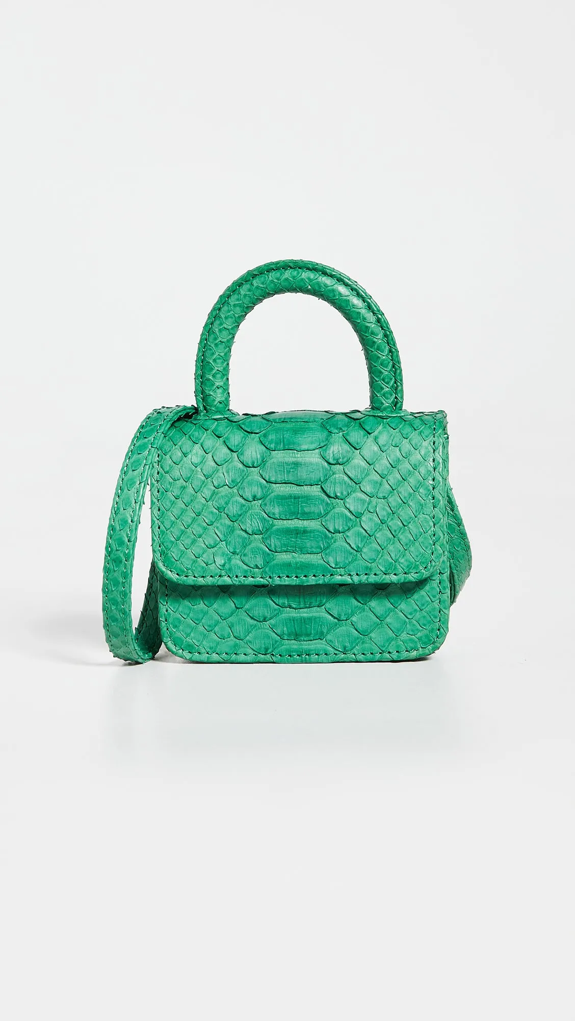 ITSY BITSY MICRO MINI GREEN TOP HANDLE BAG