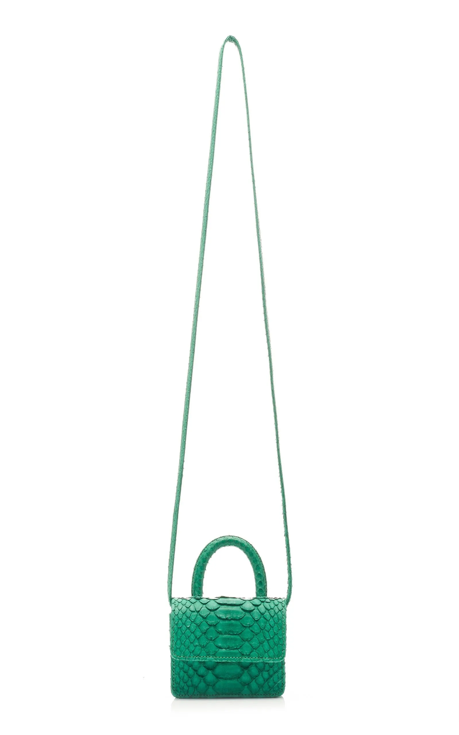 ITSY BITSY MICRO MINI GREEN TOP HANDLE BAG