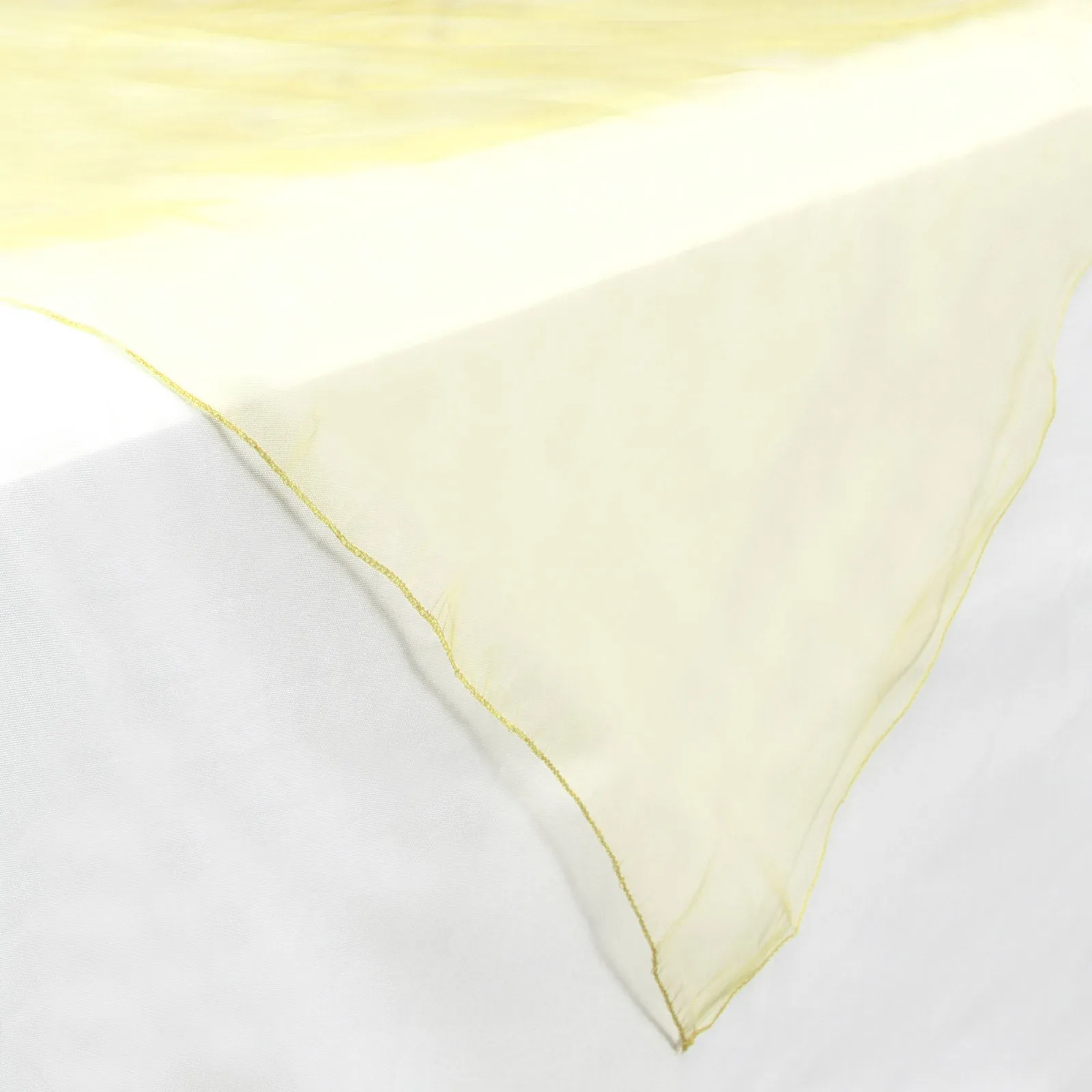 Lann's Linens - Organza Overlay Table Topper - 72" Square