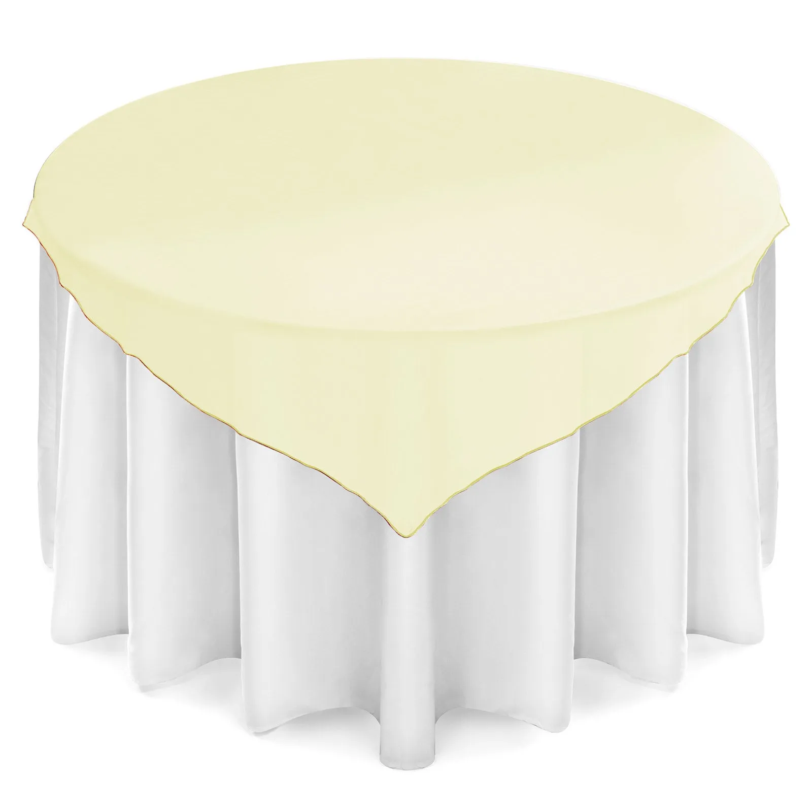 Lann's Linens - Organza Overlay Table Topper - 72" Square