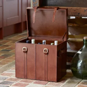 Leather Wine Bottle Trunk